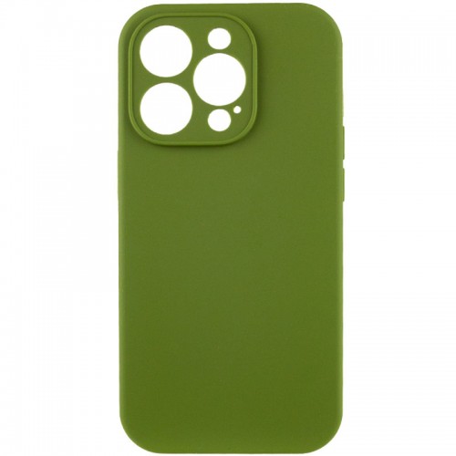 Чехол Silk Full Camera Protective (AA) NO LOGO для Apple iPhone 16 Pro (6.3") Зеленый / Dark Olive