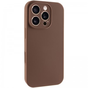 Чохол Silk Full Camera Protective (AA) NO LOGO для Apple iPhone 16 Pro (6.3") Коричневий / Brown