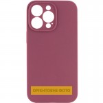 Чехол Silk Full Camera Protective (AA) NO LOGO для Apple iPhone 16e / 17e (6.1") Бордовый / Plum