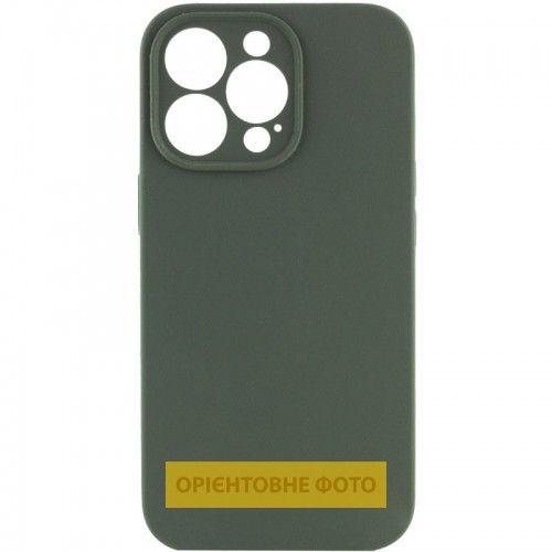 Чехол Silk Full Camera Protective (AA) БЕЗ ЛОГО для Apple iPhone 16e / 17e (6.1") Зеленый / Cyprus Green