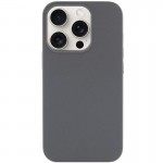 Чехол Silk (AA) БЕЗ ЛОГОТИПА with Magnetic Fit для Apple iPhone 14 Pro (6.1") Серый / Dark Gray