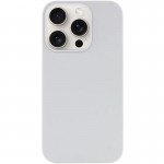 Чехол Silk (AA) БЕЗ ЛОГО с магнитным креплением для Apple iPhone 15 Pro (6.1") Белый / White