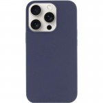 Чехол Silk (AA) NO LOGO с Magnetic Fit для Apple iPhone 15 Pro Max (6.7") Темно-синий / Midnight blue
