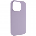 Чехол Silk (AA) БЕЗ ЛОГОТИПА with Magnetic Fit для Apple iPhone 16 (6.1") Сиреневый / Lilac