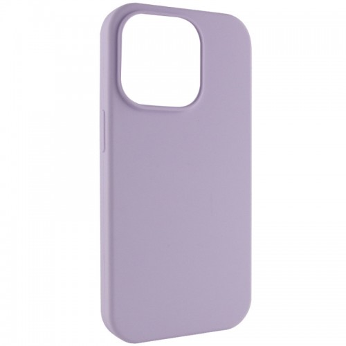 Чехол Silk (AA) БЕЗ ЛОГОТИПА with Magnetic Fit для Apple iPhone 16 (6.1") Сиреневый / Lilac
