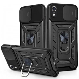 Чохол Ummi Camshield Serge Ring для Apple iPhone XR (6.1") Чорний / Black