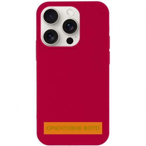 Чехол Silk Full Protective (AA) NO LOGO для Apple iPhone 17 (6.3") Красный / Розово-красный