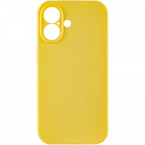 Чехол Silk Full Camera Protective (AA) NO LOGO для Apple iPhone 17 (6.3") Желтый / Yellow