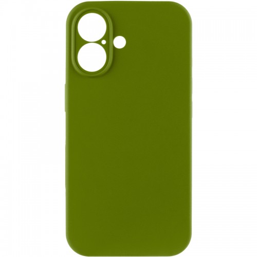 Чехол Silk Full Camera Protective (AA) NO LOGO для Apple iPhone 17 (6.3") Зеленый / Dark Olive
