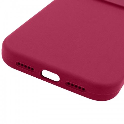 Чехол Silk Full Camera Protective (AA) NO LOGO для Apple iPhone 17 (6.3") Красный / Rose Red