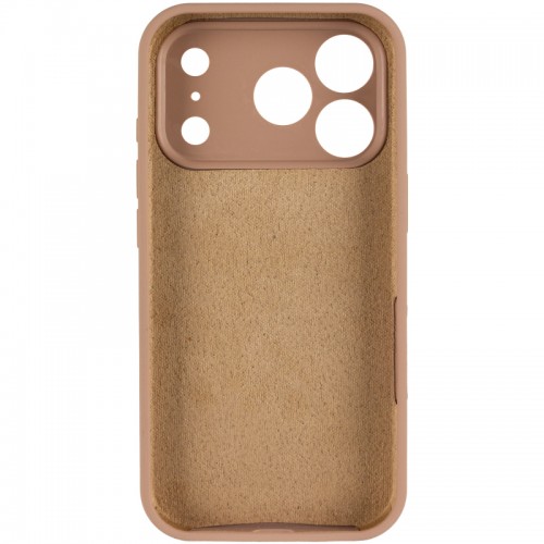 Чехол Silk Full Camera Protective (AA) NO LOGO для Apple iPhone 17 Pro (6.3") Бежевый / Desert Gold
