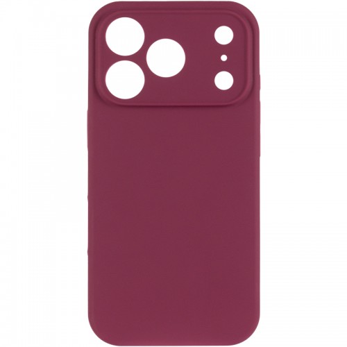 Чехол Silk Full Camera Protective (AA) NO LOGO для Apple iPhone 17 Pro (6.3") Бордовый / Plum