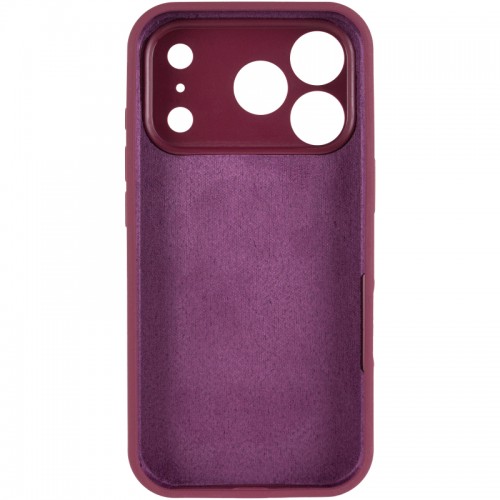 Чехол Silk Full Camera Protective (AA) NO LOGO для Apple iPhone 17 Pro (6.3") Бордовый / Plum
