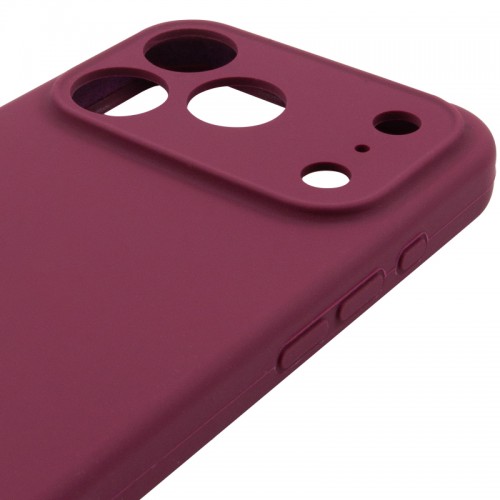 Чехол Silk Full Camera Protective (AA) NO LOGO для Apple iPhone 17 Pro (6.3") Бордовый / Plum