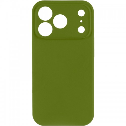 Чехол Silk Full Camera Protective (AA) NO LOGO для Apple iPhone 17 Pro (6.3") Зеленый / Dark Olive