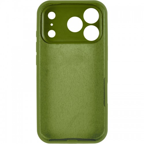 Чехол Silk Full Camera Protective (AA) NO LOGO для Apple iPhone 17 Pro (6.3") Зеленый / Dark Olive