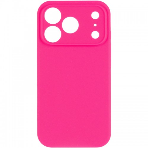 Чехол Silk Full Camera Protective (AA) NO LOGO для Apple iPhone 17 Pro (6.3") Розовый / Barbie pink