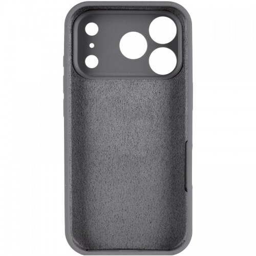 Чехол Silk Full Camera Protective (AA) NO LOGO для Apple iPhone 17 Pro (6.3") Серый / Dark Gray
