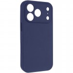 Чехол Silk Full Camera Protective (AA) NO LOGO для Apple iPhone 17 Pro (6.3") Синий / Глубокий темно-синий