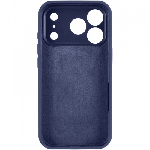 Чехол Silk Full Camera Protective (AA) NO LOGO для Apple iPhone 17 Pro (6.3") Синий / Глубокий темно-синий