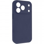 Чехол Silk Full Camera Protective (AA) NO LOGO для Apple iPhone 17 Pro (6.3") Темно-синий / Midnight blue