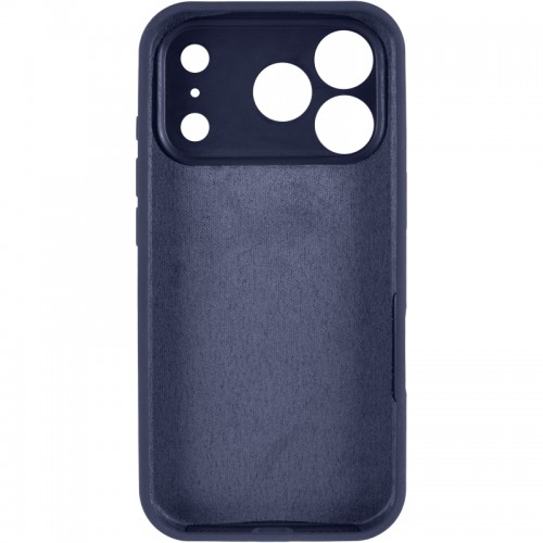 Чехол Silk Full Camera Protective (AA) NO LOGO для Apple iPhone 17 Pro (6.3") Темно-синий / Midnight blue