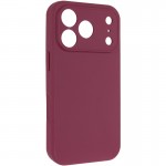 Чехол Silk Full Camera Protective (AA) NO LOGO для Apple iPhone 17 Pro Max (6.9") Бордовый / Plum