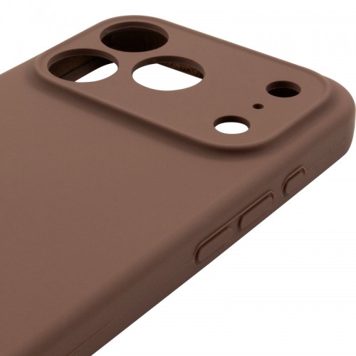 Чехол Silk Full Camera Protective (AA) NO LOGO для Apple iPhone 17 Pro Max (6.9") Коричневый / Brown