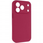 Чехол Silk Full Camera Protective (AA) NO LOGO для Apple iPhone 17 Pro Max (6.9") Красный / Rose Red