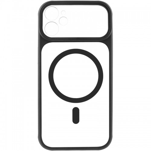 Чехол TPU+PC GETMAN Moon Clear с MagSafe для Apple iPhone 11 (6.1") Черный