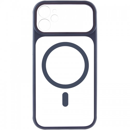 Чехол TPU+PC GETMAN Moon Clear с MagSafe для Apple iPhone 11 (6.1") Синий