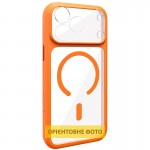 Чохол TPU+PC GETMAN Moon Clear with MagSafe для Apple iPhone 13 (6.1") Orange