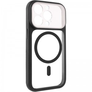 Чехол TPU+PC GETMAN Moon Clear with MagSafe для Apple iPhone 13 Pro (6.1") Черный