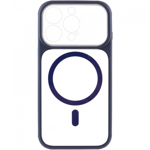 Чехол TPU+PC GETMAN Moon Clear с MagSafe для Apple iPhone 13 Pro (6.1") Синий