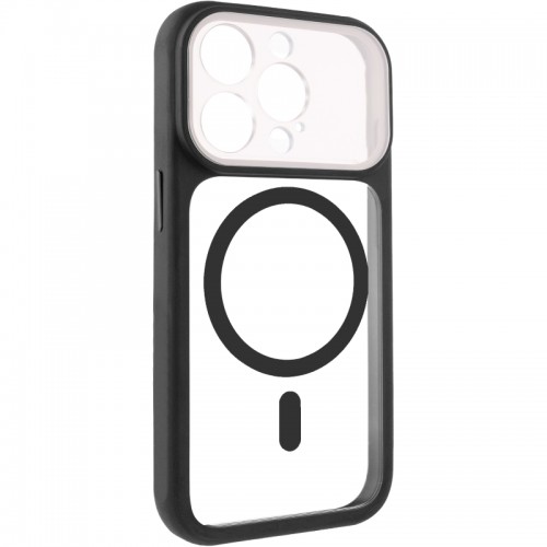 Чехол TPU+PC GETMAN Moon Clear с MagSafe для Apple iPhone 14 Pro Max (6.7") Черный