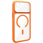 Чохол TPU+PC GETMAN Moon Clear with MagSafe для Apple iPhone 17 Pro (6.3") Orange
