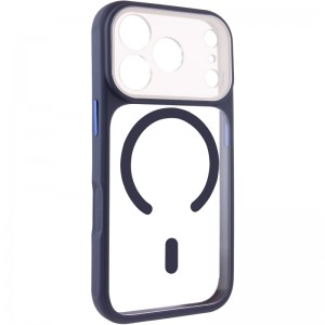 Чехол TPU+PC GETMAN Moon Clear с MagSafe для Apple iPhone 17 Pro Max (6.9") Синий