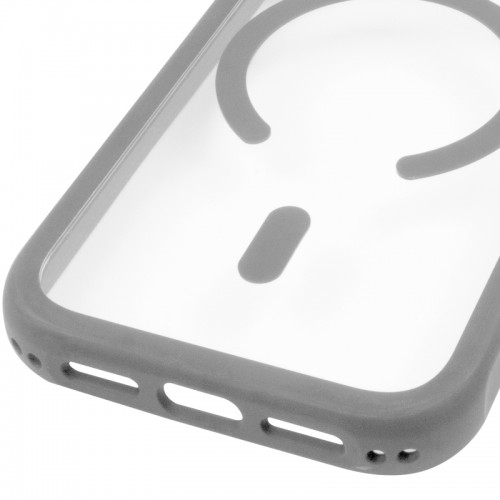 Чохол TPU+PC GETMAN Moon Clear with MagSafe для Apple iPhone 17 Pro Max (6.9") Grey