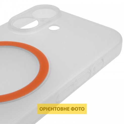 Чохол PC Slim Matte з магнітним кріпленням (кнопка камери) для Apple iPhone 16 (6.1") Оранжевий