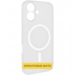 Чехол PC Slim Matte with Magnetic Fit (кнопка камеры) для Apple iPhone 16 (6.1") Белый
