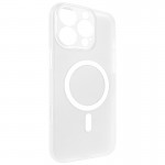 Чехол PC Slim Matte with Magnetic Fit (кнопка камеры) для Apple iPhone 16 Pro (6.3") Белый