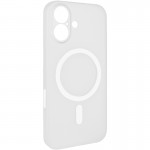 Чехол PC Slim Matte with Magnetic Fit (camera button) для Apple iPhone 17 (6.3") Белый