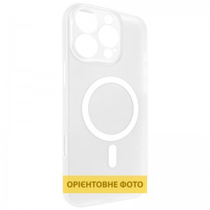 Чехол PC Slim Matte with Magnetic Fit (камера кнопка) для Apple iPhone 17 Air (6.5") Белый