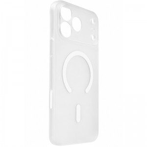Чехол PC Slim Matte with Magnetic Fit (кнопка камеры) для Apple iPhone 17 Pro Max (6.9") Белый