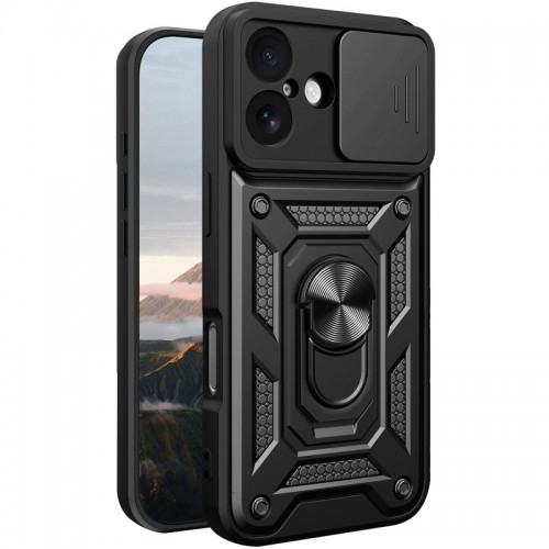 Чехол Ummi Camshield Serge Ring для Apple iPhone 17 (6.3") Черный / Black