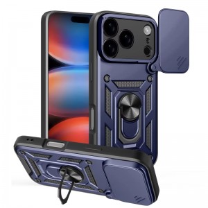 Чехол Ummi Camshield Serge Ring для Apple iPhone 17 Pro Max / 18 Pro Max (6.9") Синий / Navy
