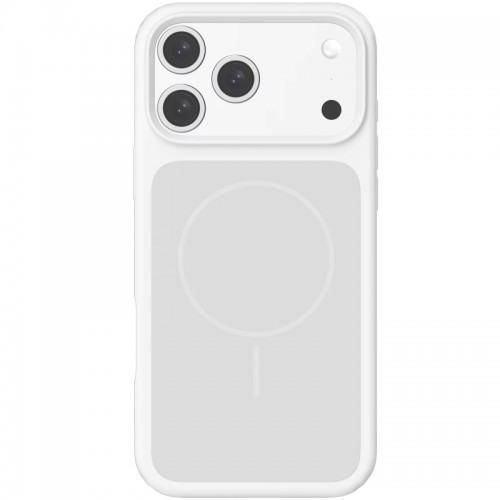 Чехол Silk Duo Color (AA) БЕЗ ЛОГО с магнитным креплением для Apple iPhone 17 Pro (6.3") Белый