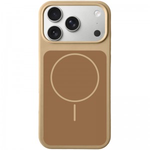 Чехол Silk Duo Color (AA) БЕЗ ЛОГОТИПА с магнитным креплением для Apple iPhone 17 Pro (6.3") Desert Gold