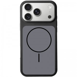 Чехол Silk Duo Color (AA) БЕЗ ЛОГО с магнитным креплением для Apple iPhone 17 Pro (6.3") Черный