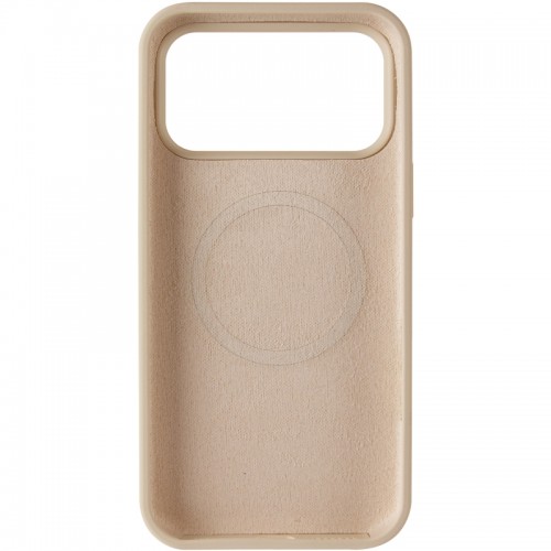 Чехол Silk Duo Color (AA) БЕЗ ЛОГОТИПА с магнитным креплением для Apple iPhone 17 Pro (6.3") Античный белый